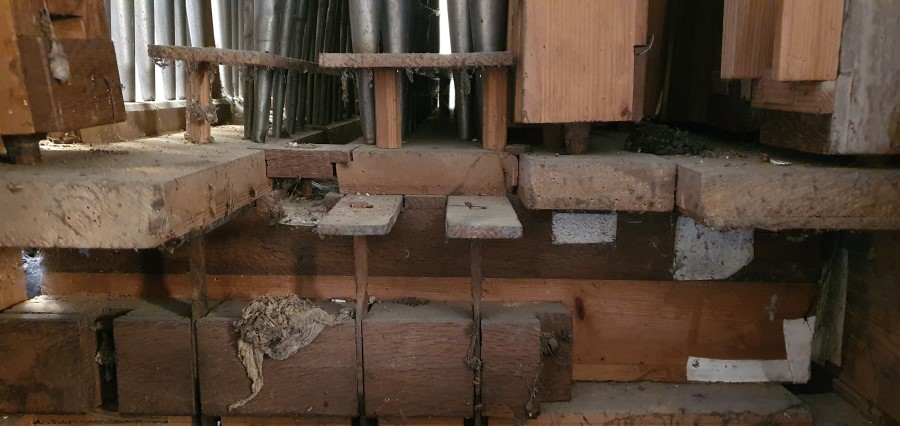 Orgelrestaurierung Barockorgel Achering