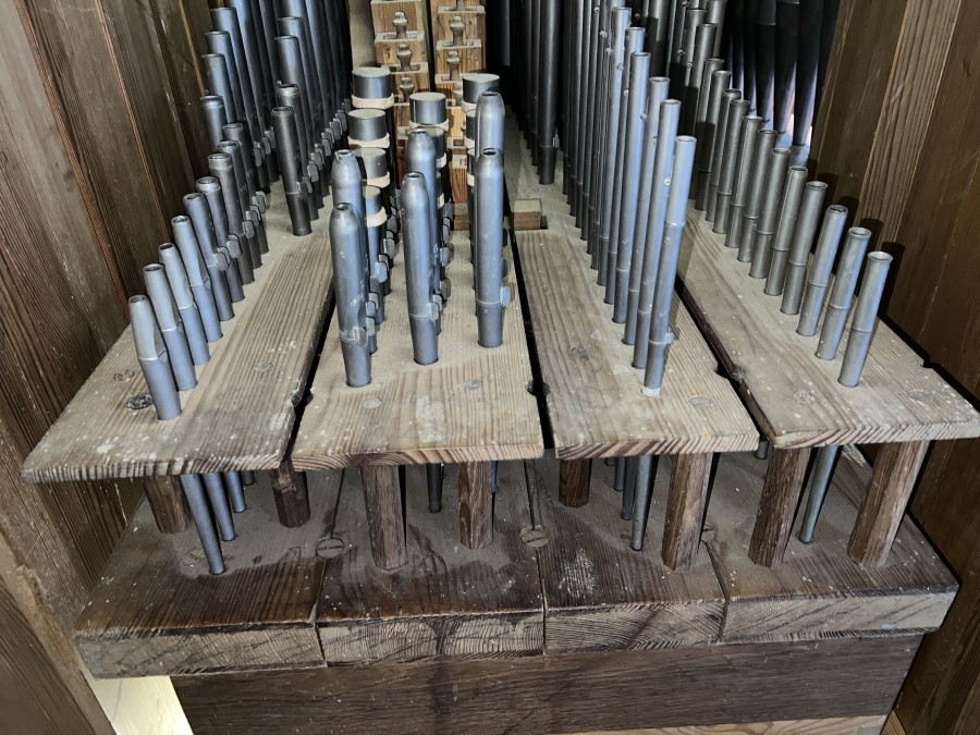 Orgelreinigung Steinmeyer-Orgel in Leidling