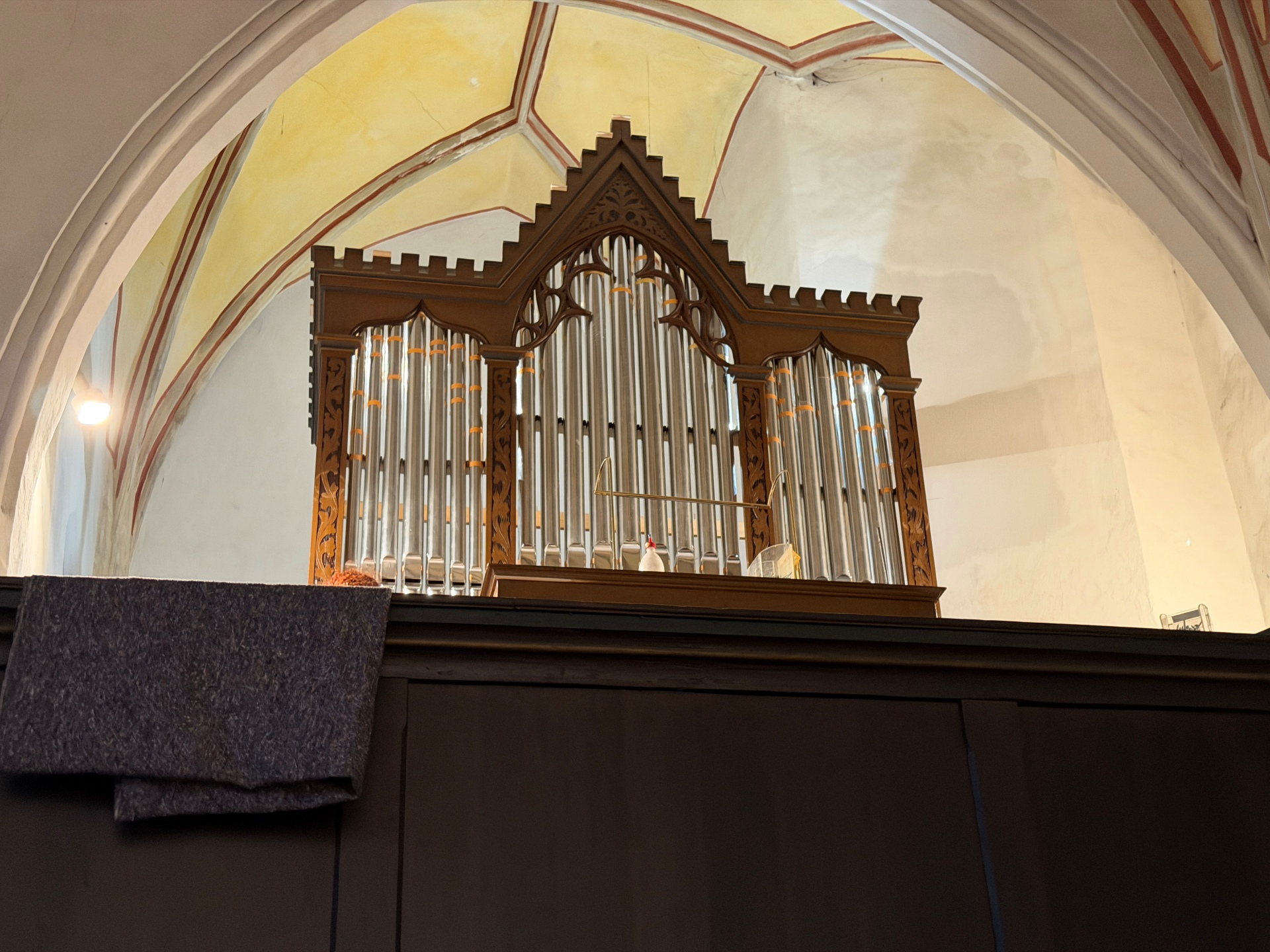 Pullach-Orgelrestaurierung Taschenlade