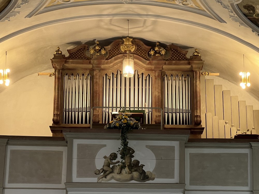 Orgelrenovierung Taschenlade Maerz Prospekt